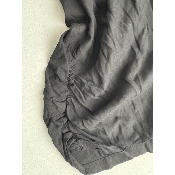 American Eagle Outfitters Smocked Waist Capri Pants XXL Black Casual - Picture 8 of 8